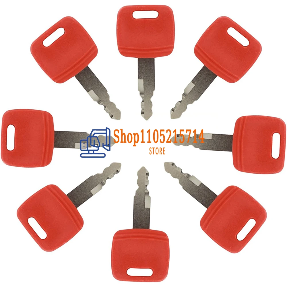2/6/10Pcs H800 Ignition Keys for JDR Excavator Case Dozer Fiat Hitachi New Holland AT194969 AT147803