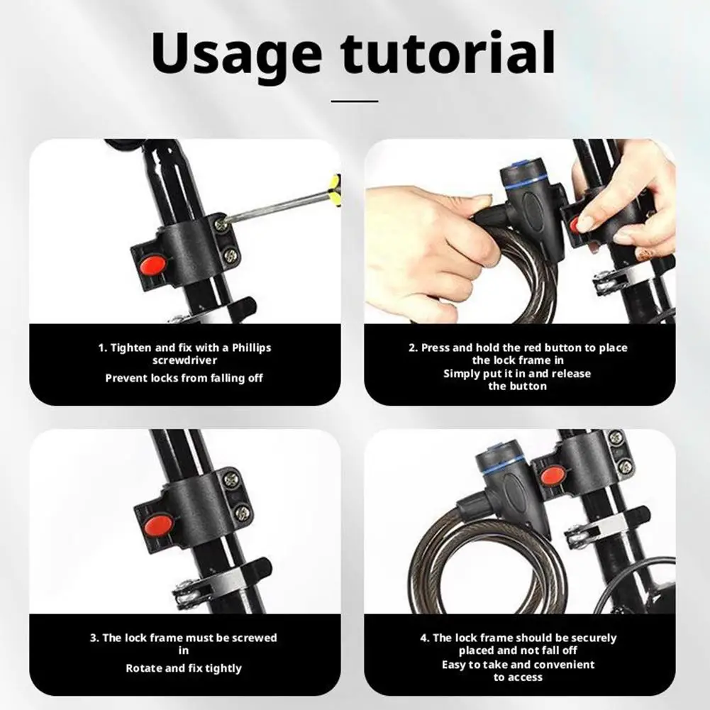 قفل سلسلة الدراجة النارية المعدني المضاد للسرقة قفل الدراجة مع مفتاحين قفل الدراجة النارية الأمن المحمول قفل سكوتر كهربائي