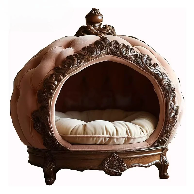 High-end solid wood pet furniture, cat kennel, small dog house, cat cage, bed, indoor cat and dog sofa, house
