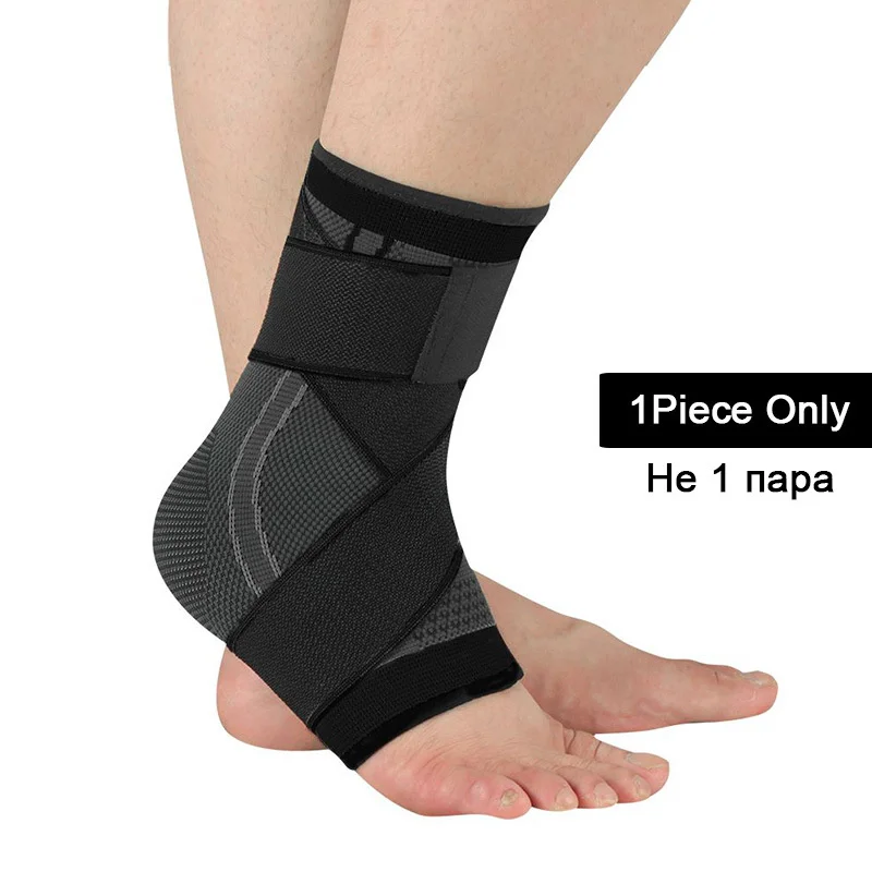 

Pressurized Ankle Support Basketball Volleyball Sports Gym Badminton Ankle Brace Protector With Strap Belt Elastic