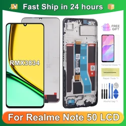 For OPPO Realme Note 50 For Realme Note50 6.74''RMX3834 LCD Display Touch Screen Digitizer Assembly Replacement