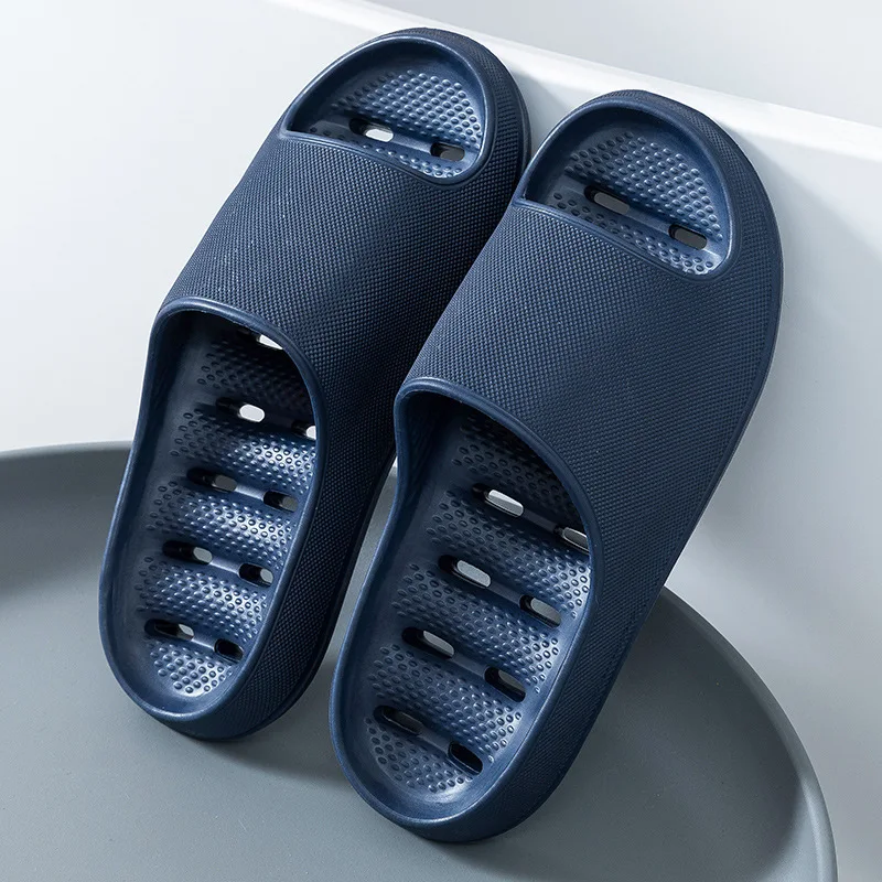 Nuevas Pantuflas de Ducha para Baño, de Verano, para Interiores, Antideslizantes y Antiolor, de EVA, para Parejas, a Prueba de Fugas, de Secado Rápido