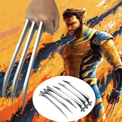 X-Men Deadpool Superhero Wolverine Accessories Set Anime Wolverine Military Card Necklace Wolf Claw Halloween Party Cosplay Prop