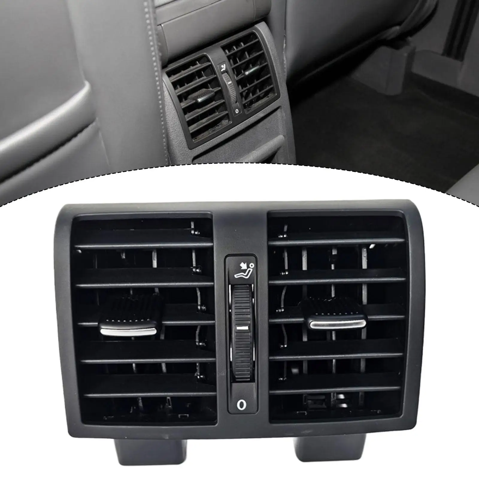 

Задняя центральная панель вентиляционного отверстия кондиционера, прочная, простая в установке, запчасти для ремонта, прямая замена 1TD819203 для моделей Touran 2004-2019 годов