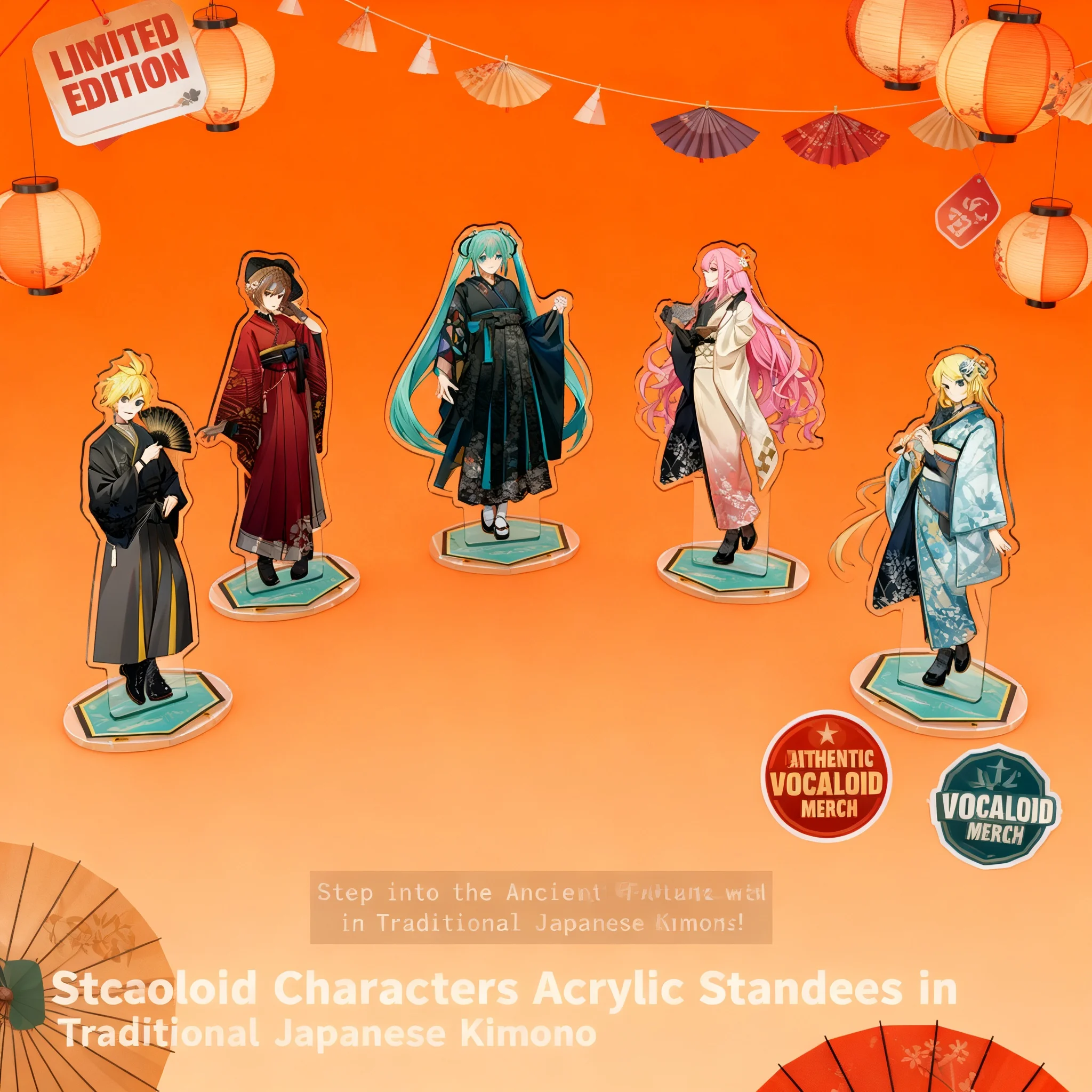 

Vocaloid Future Project Diva Acrylic Stand Anime Figure Seamless Interlayer CNC Hatsune Miku Kagamine Rin Len Kaito Quality