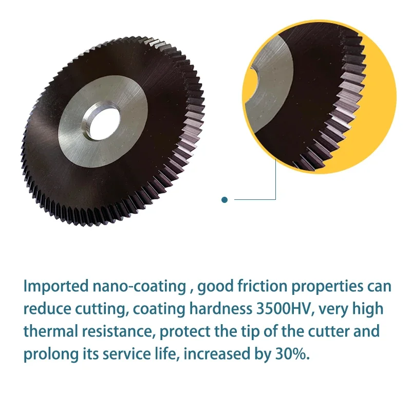 Milling Cutter 70x5x13  Compatible with Condor XC-009 Key Cutting Machine Locksmith Tools