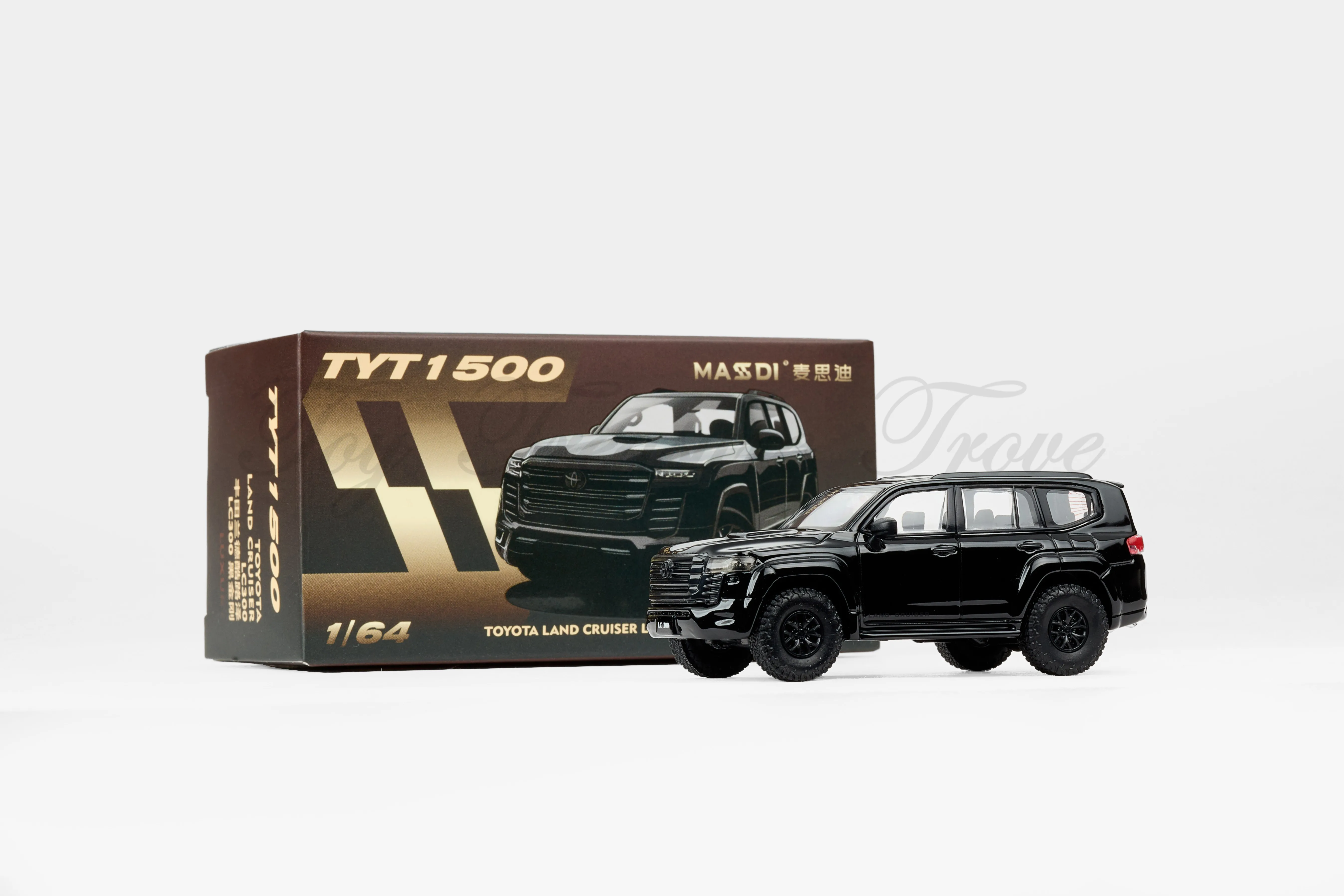 [IN STOCK] MASSDI 1:64 Toyota Land Cruiser Black Alloy Miniature Diecast Model Car Model Custom Toys Kids Giif