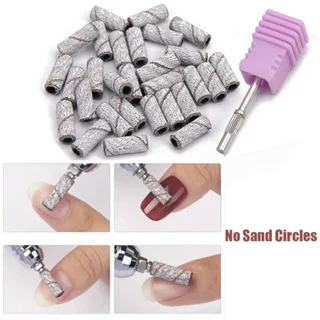 Mini nastri abrasivi punte per trapano per unghie in acciaio inossidabile mandrino da 3.1mm accessori per Manicure elettrici