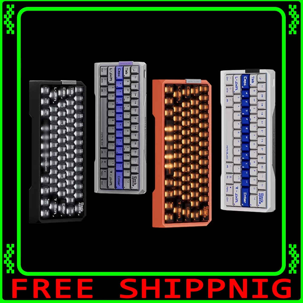 Morkblade Mk60 Wired Magnetic Switch Mechanical Keyboard Keyboard Dual Lamp Position Aluminum 0.001mm Customized Keyboard Gifts