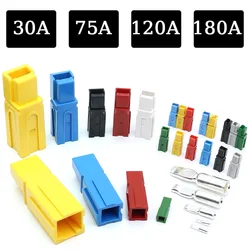10/20/100 Pcs  Type Single Pole 30A 75A 120A 180A Plug 600V DC Battery Connector UPS Power Plug High Current Quick Plug