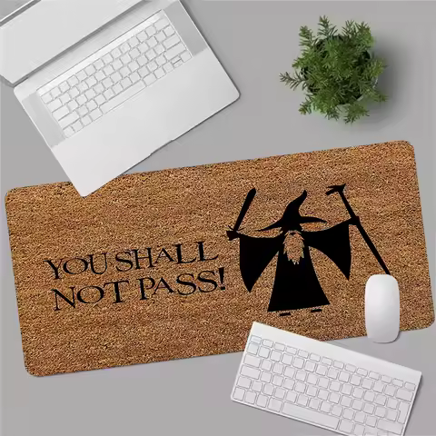 You Shall Not Pass Gaming Mouse Mat Hot Pad Gamer Cabinet Computer Accessories Mausepad Table Pads Deskmat Mousepad Mats Pc Desk