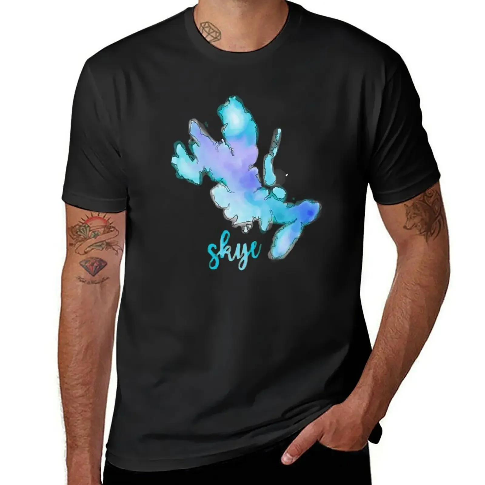 

Isle of Skye - Scotland - Watercolour T-Shirt hippie clothes shirts graphic tee cheap stuff football t shirt cotton t shirt men