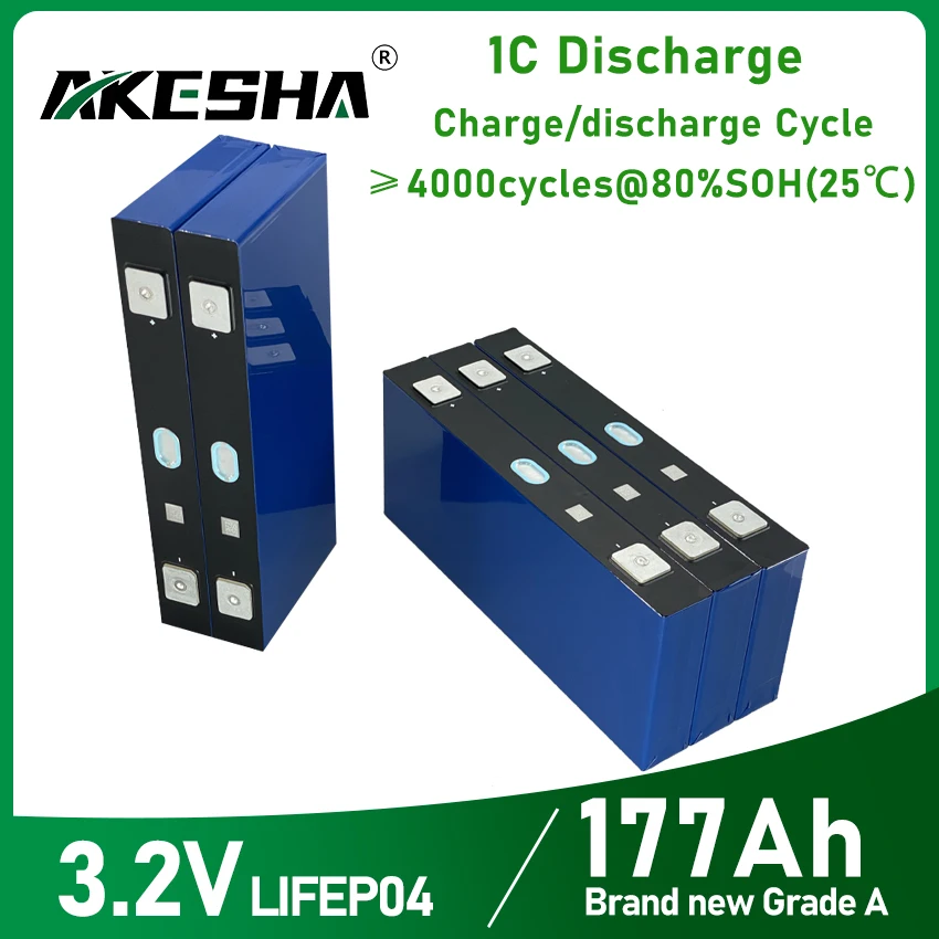 3.2V 177AH 180AH 200AH 300AH Lifepo4 Lithium Ion Batteries Pack 12V 200AH 400AH 600AH Electric Car RV Yacht fast delivery