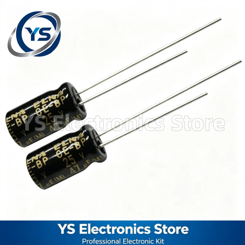 ELNA RBD CE-BP 25V47UF 6.3x11mm RBD-25V470MF3# 47UF25V 25V 47UF Non‑Polar HiFi Audio Electrolytic Capacitor New and Original 20%
