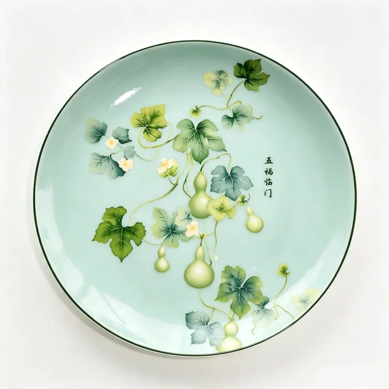 8inch, bone china kitchen plates, Chinese painting design, party chafing dishes, ceramic dishes, dinner plate, sashimi plate
