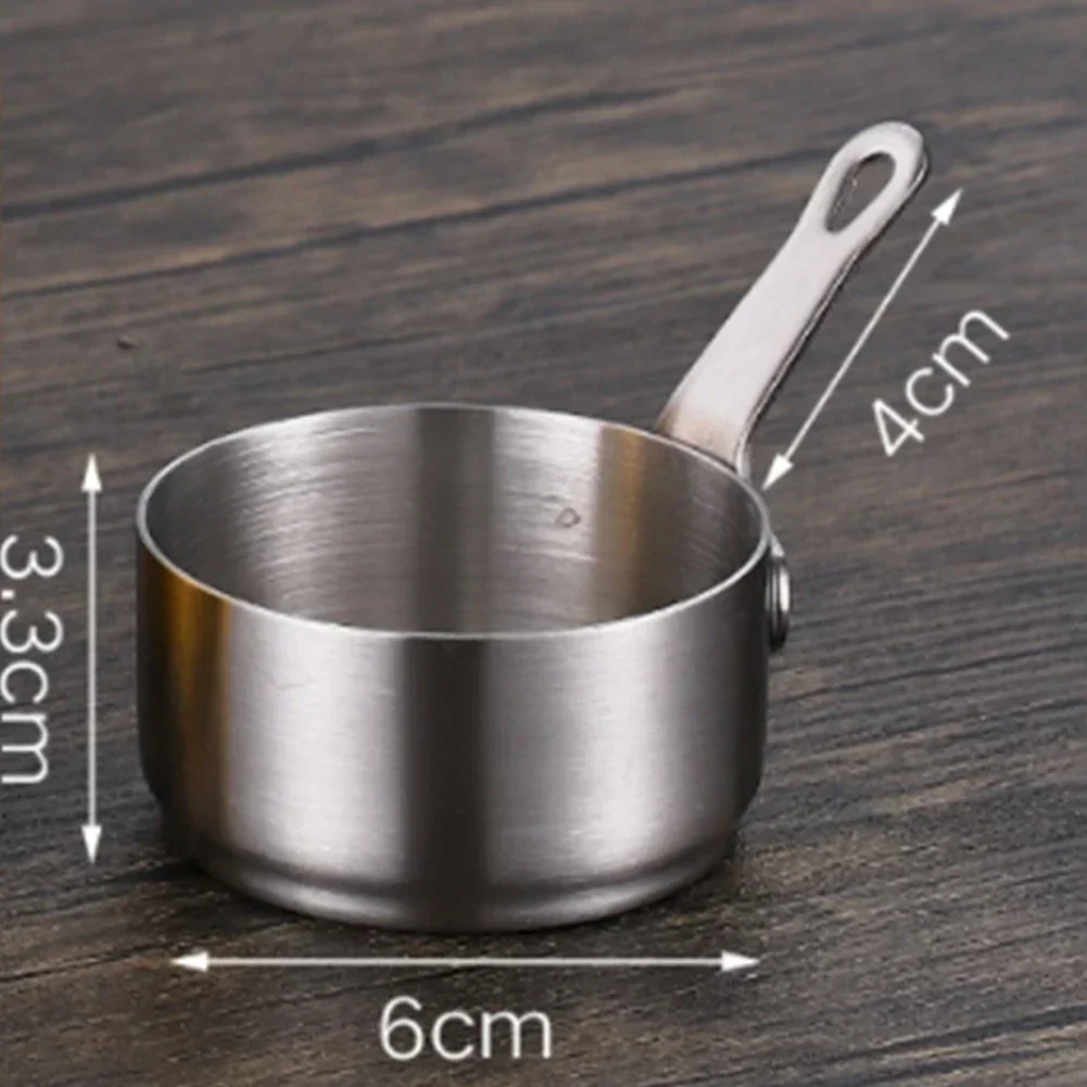 

Mini Sauce Pan Pot Gravy Stainless-Steel Milk Pot Sauce Pan Non-Stick Small Saucepan For Baby Making Coffee Butter
