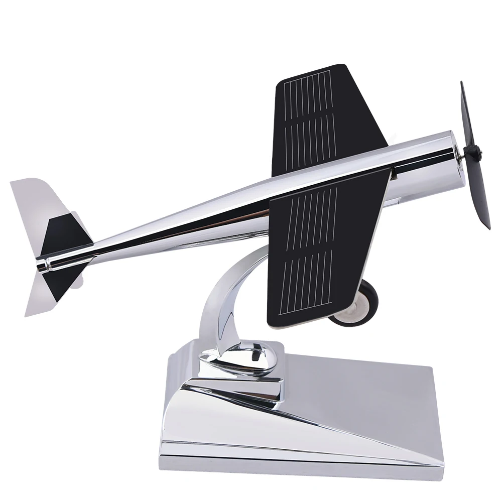 Solar Panel Airplane: A Unique and Sustainable Ornament for Your Home or Office