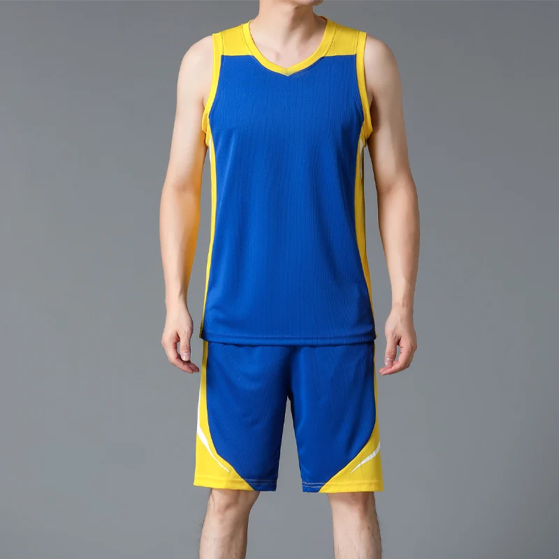 

Fashion V-Neck Spliced Casual Sleeveless Tank Top Men's Sets 2024 Summer New Loose All-match Elastic High Waist Shorts Sets