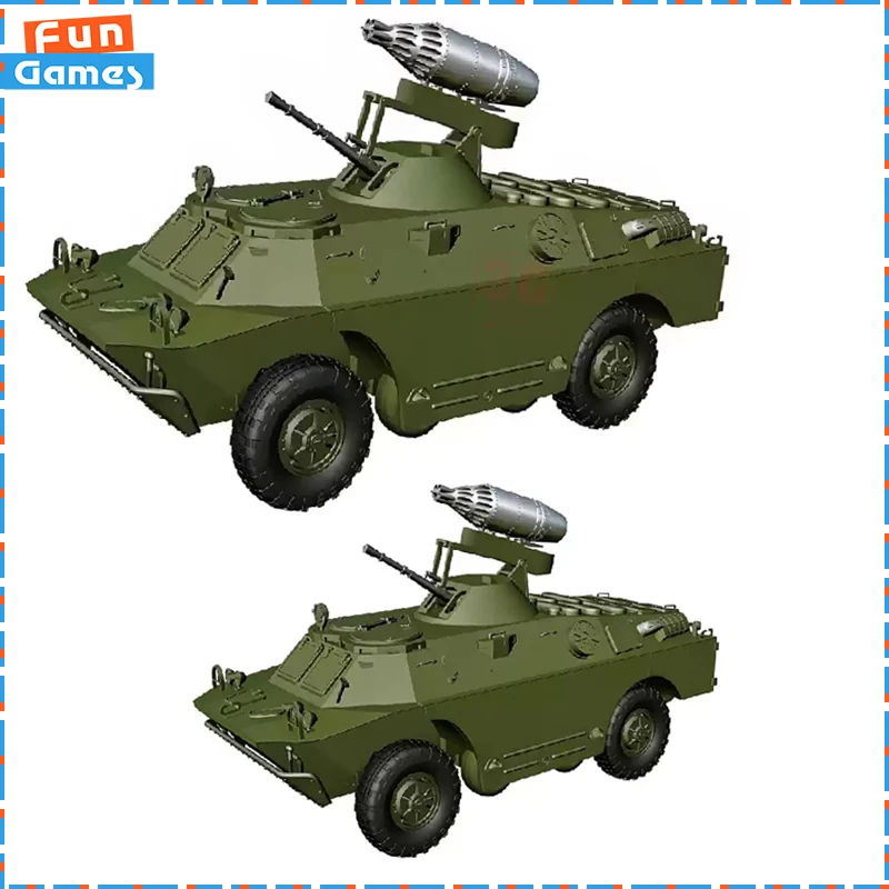 

1/72 Brdm2 Armored Reconnaissance Vehicle Sextant Sp072053 Quick Build Model Rocket Mounted Military Collection Toy For Lovers