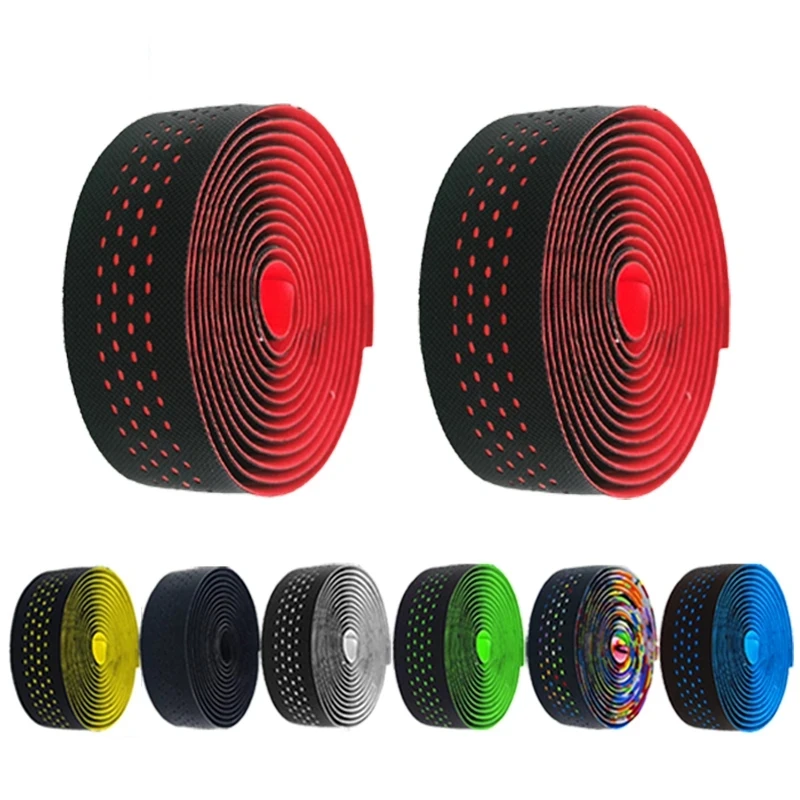 1Pair Road Bicycle Handlebar Tape Bike Accessories Cycling Soft PU EVA Anti-Slip MTB Bike Bar Tape Shock Absorption grip tape