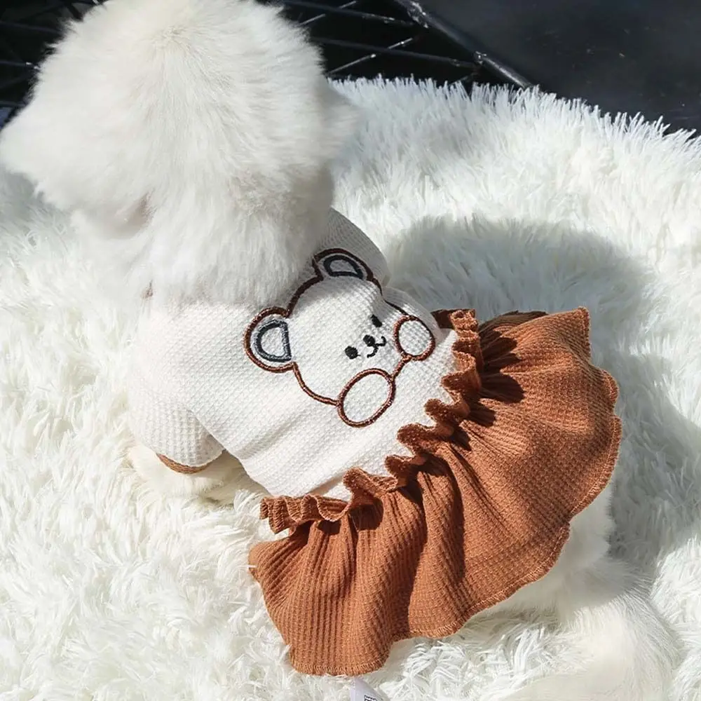 

Spring Summer Cute For Small Medium Dogs French Bulldog Puppy T-Shirt Pet Lovers' Clothes Pet Skirts Dog Dress Cats Shirt