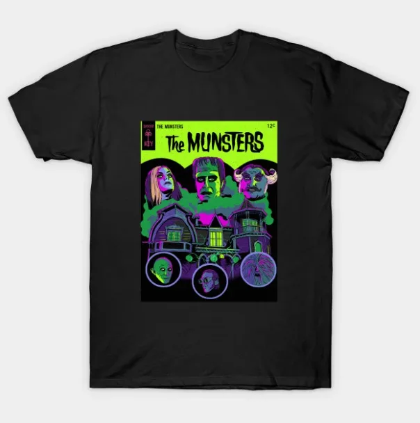 The Munsters T-Shirt Unisex Gift For All Fans Short Sleeve Cotton Unisex