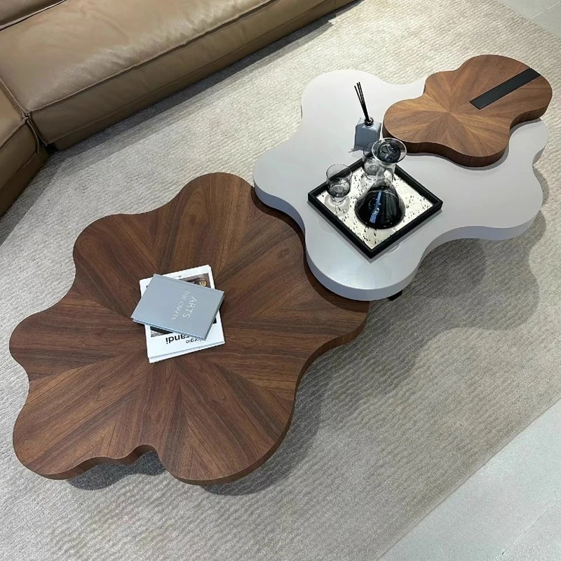 

Xenomorph Irregular Coffee Table Big Size Wooden Room Decor Design Aesthetic Side Table Modern Mesas Bajas Trendy Furniture