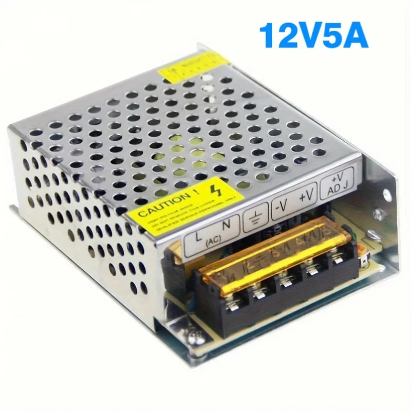 

Power Supply 12V 5A AC/DC Voltage Converter Universal Regulated Switch Power Supply for LED CCTV