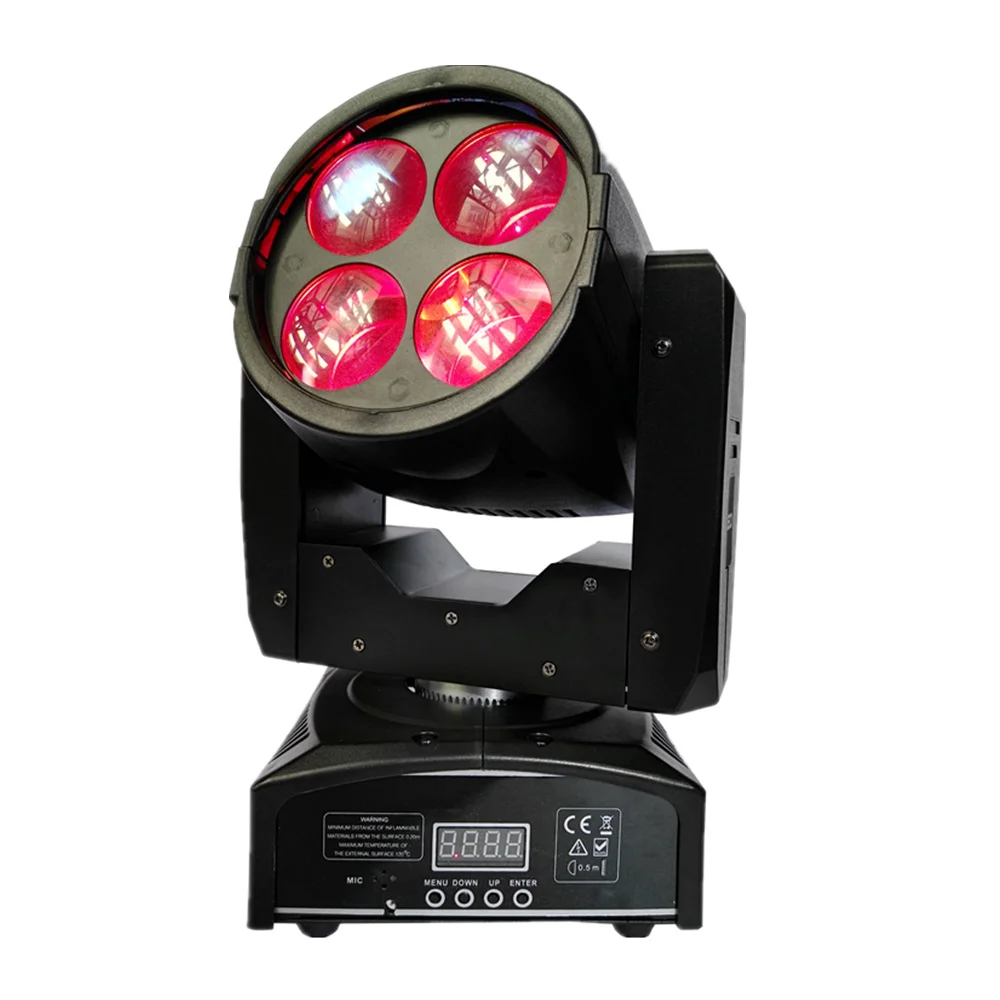 

2PCS/LOT new model hotsale Super Beam 4x10w LED wash Moving Head Light for Cencerts Special events