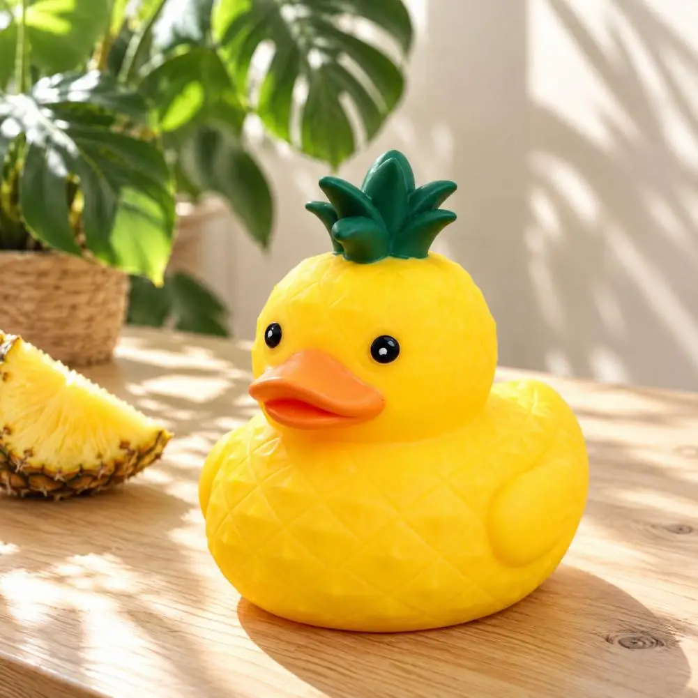 Stress Relief Squeeze Toys Pineapple Duck Squishy Toy Slow Rebound Stress Relief Squeeze Toy Cute Yellow for Home for Anxiety