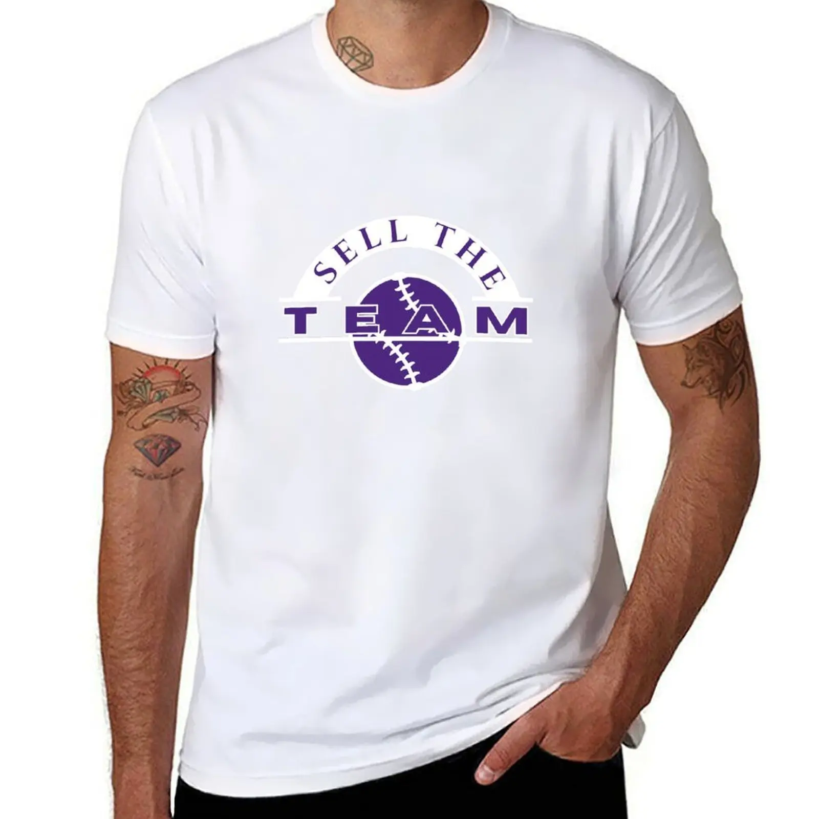 

Sell The Team - Baseball T-Shirt printed t shirts for man t shirts for man cotton T-Shirt