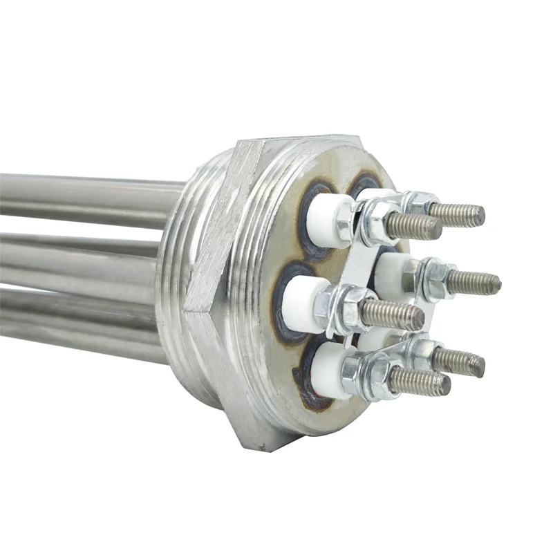 220V 380V Stainless Steel Tubular Immersion Heating Element With Thermostat Resistance Core For Water Boiler
