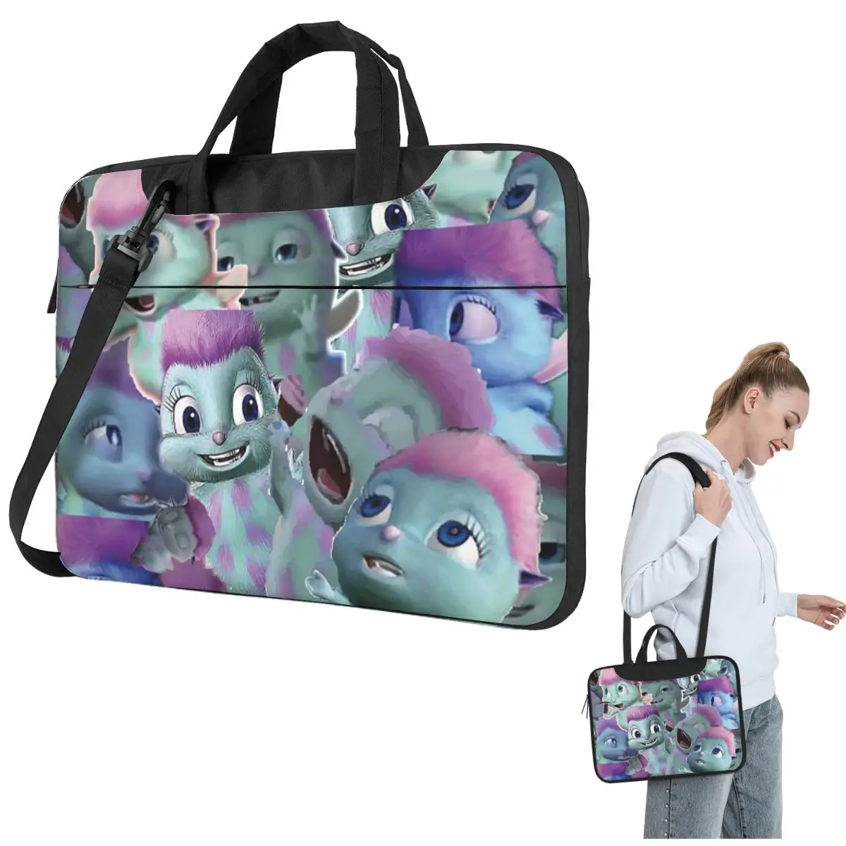 

Сумка для ноутбука Bibble Collage через плечо, сумка для компьютера 13, 14, 15,6 дюймов, чехол для ноутбука Lenovo