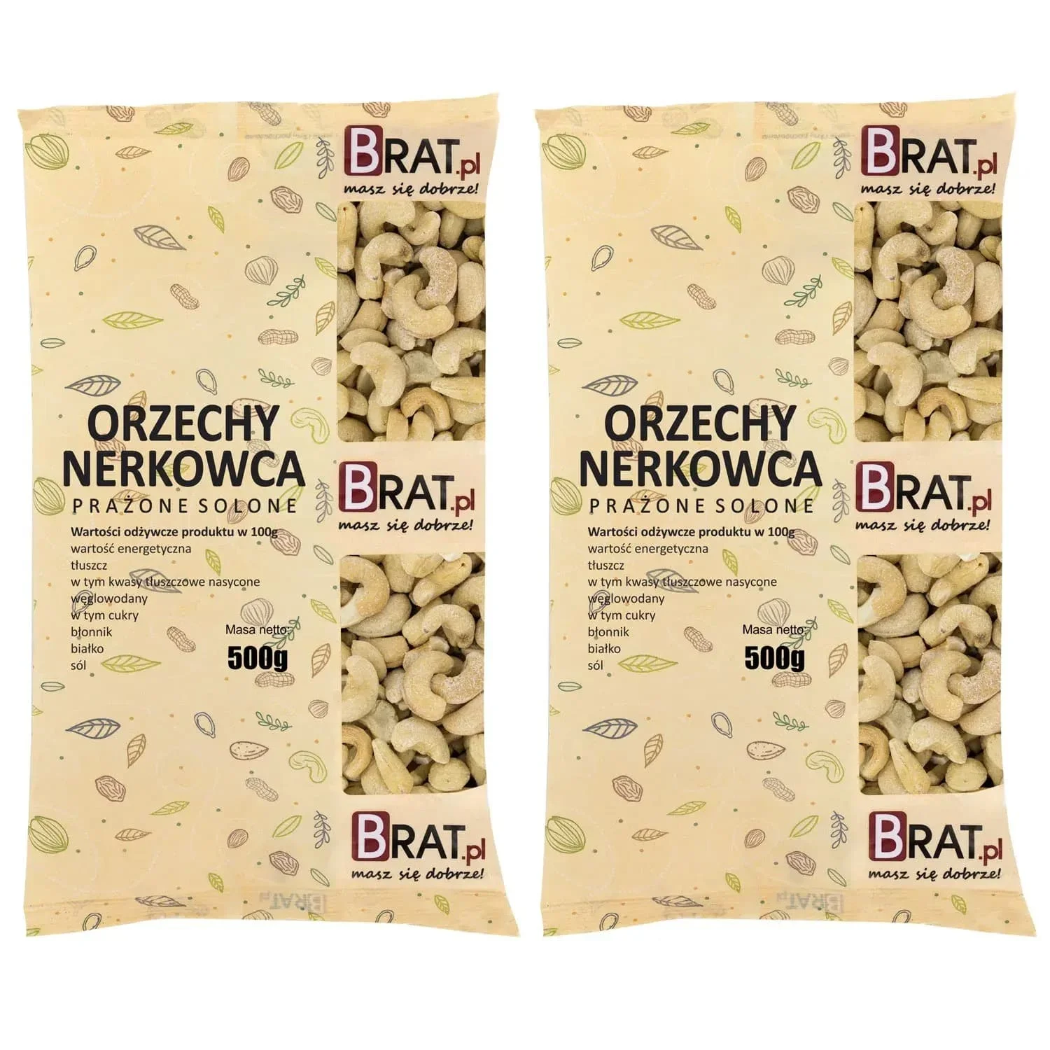 Orzechy nerkowca prażone solone 1kg