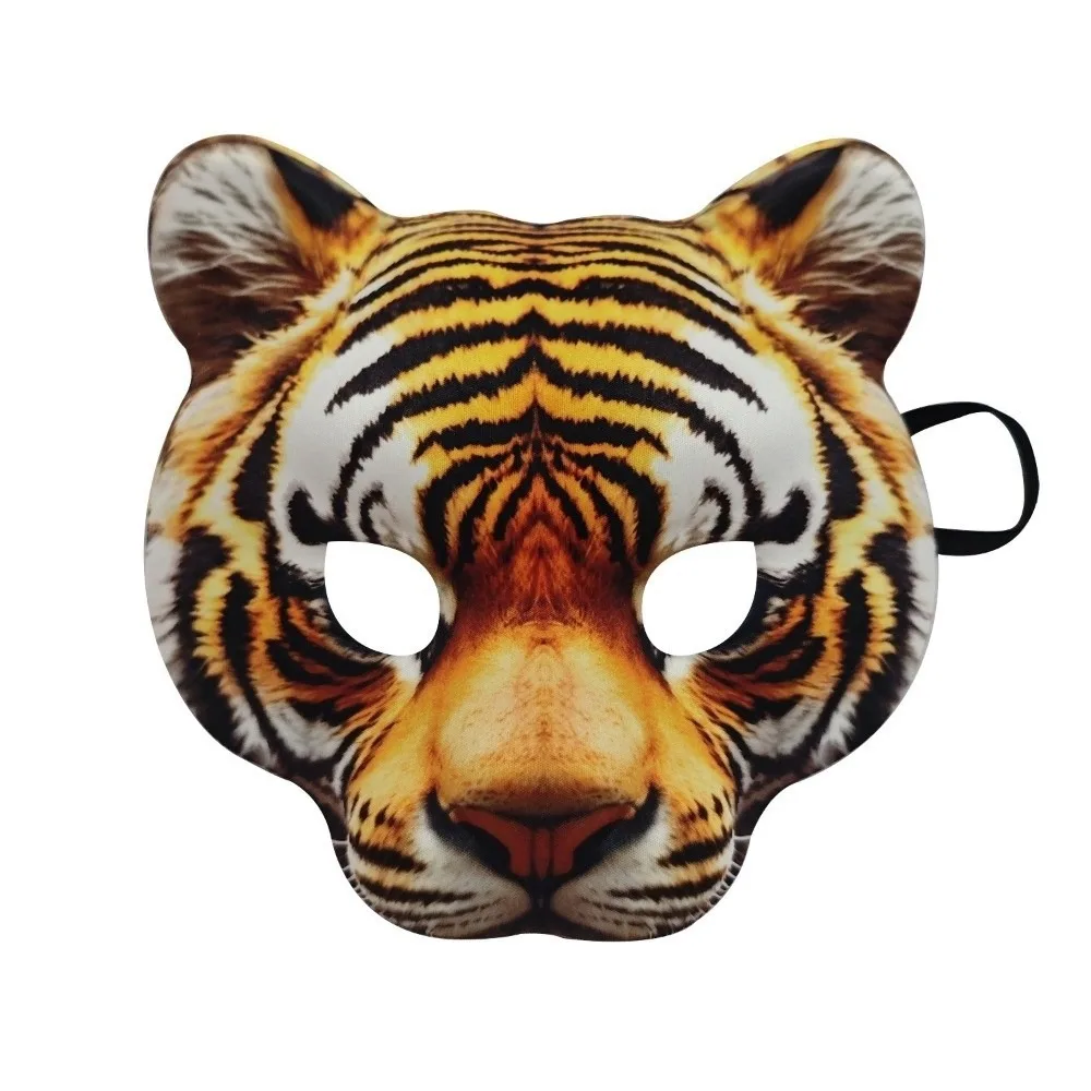 

Creative Wolf Halloween Werewolf Mask Party Props Husky Tiger EVA Mask Cosplay Elastic Strapy Animal Half Face Mask Masquerade