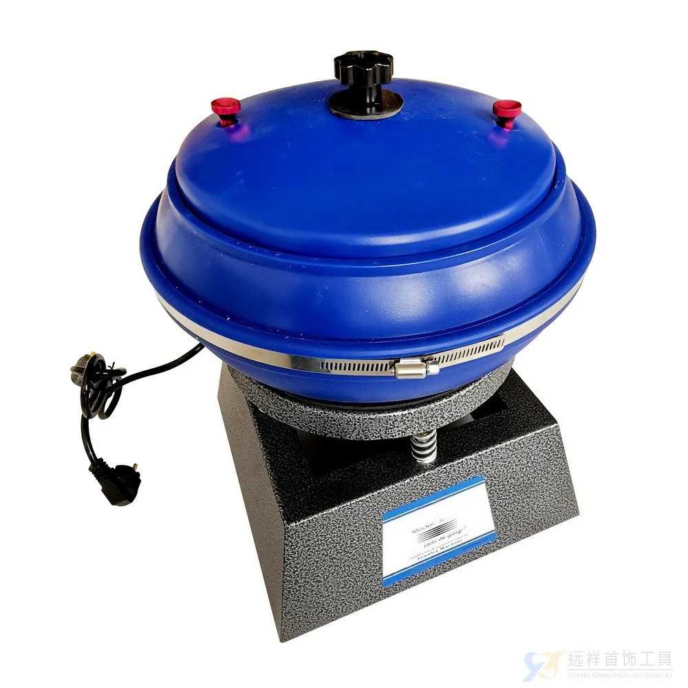 12-Inch Large Tumbler Polisher for Metal Gems Jewelry Vibrate Polish Machine Ceramic Stone Metal Aluminum Parts Stone Tool