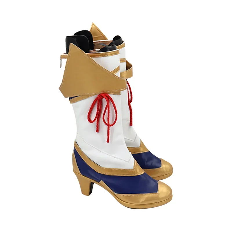 เกม LOL Arcane Jinx คอสเพลย์ Props รองเท้ารองเท้าฮาโลวีนเล่นบทบาท Custom Made