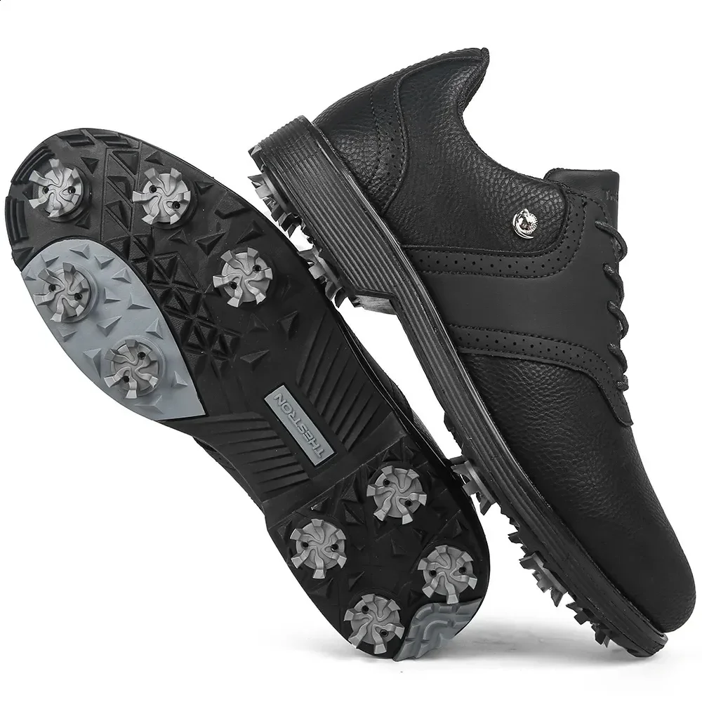 

Professional Golf Shoes Men Spikes Golf Sneakers Outdoor Walking Training Comfortable Footwears for Golfers Non-Slip Luxury