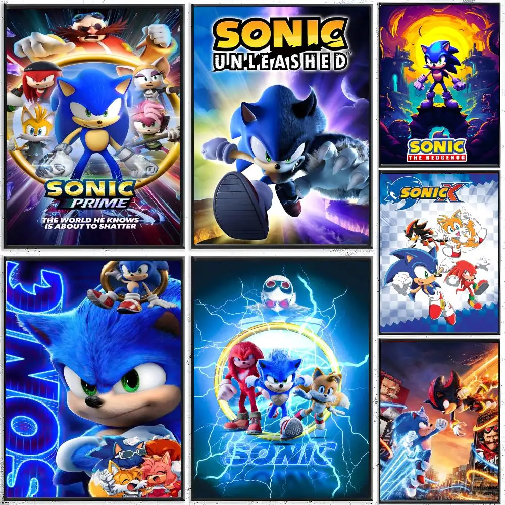 Game Sonic the Hedgehog Poster Classic poster and wall art prints are suitable for living rooms, bedrooms, bars