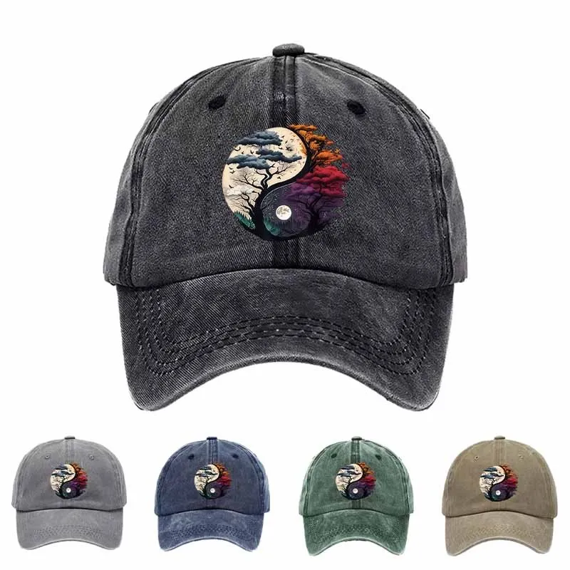 

Стильная бейсболка с символом Инь-Ян — доступна в черном, зеленом, коричневом и сером цветах, идеально подходит для активного отдыха, путешествий и фотосессий.