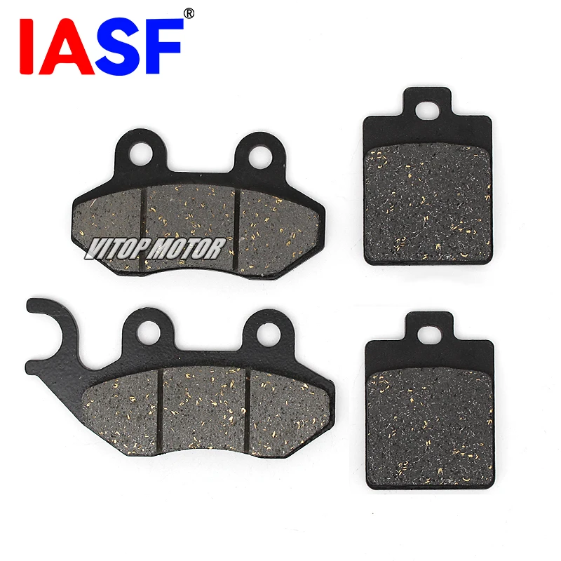 

HATTCLUAN Motorcycle Front Rear Brake Pads fits for Sym Jet 14 125 50 200 XS150T-9/9B XS175T-2 Cruisym150/180 JET SL 150