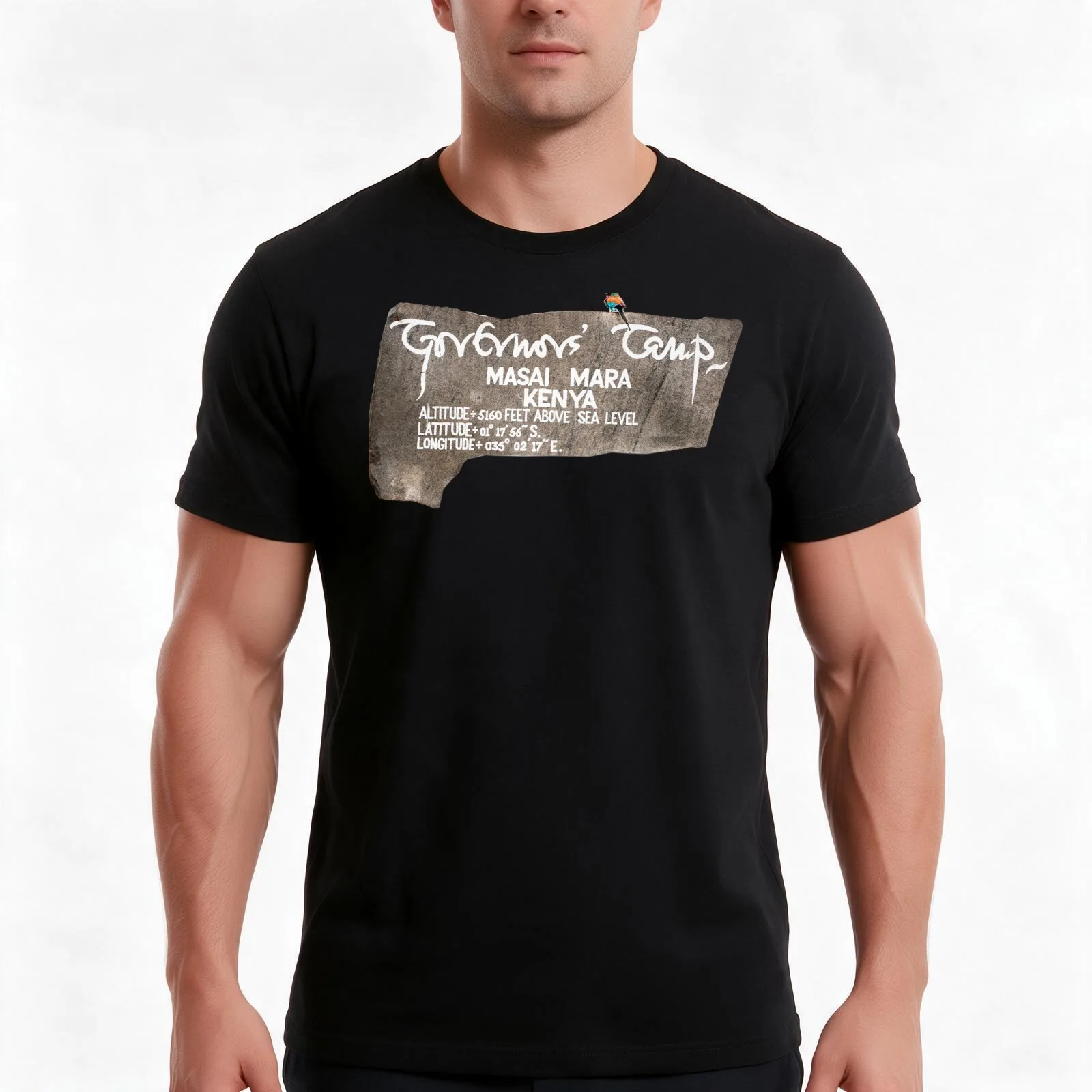 Sign to Governors Camp T-Shirt, Summer Casual Cotton Tee, Oversized Streetwear Tops, Vintage Graphic Print, Unisex Men Women