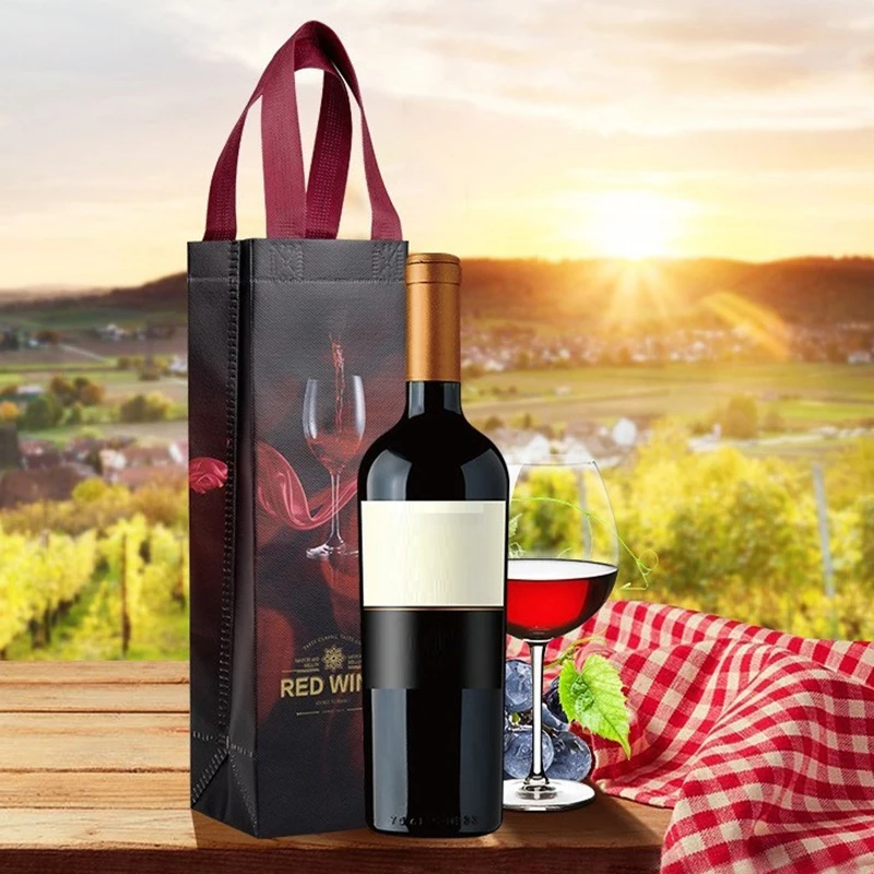 Verdickte Vlies Wein beutel Einzel-und Doppel rotwein verpackung Handtasche Wein tragbare Geschenk verpackung Tasche