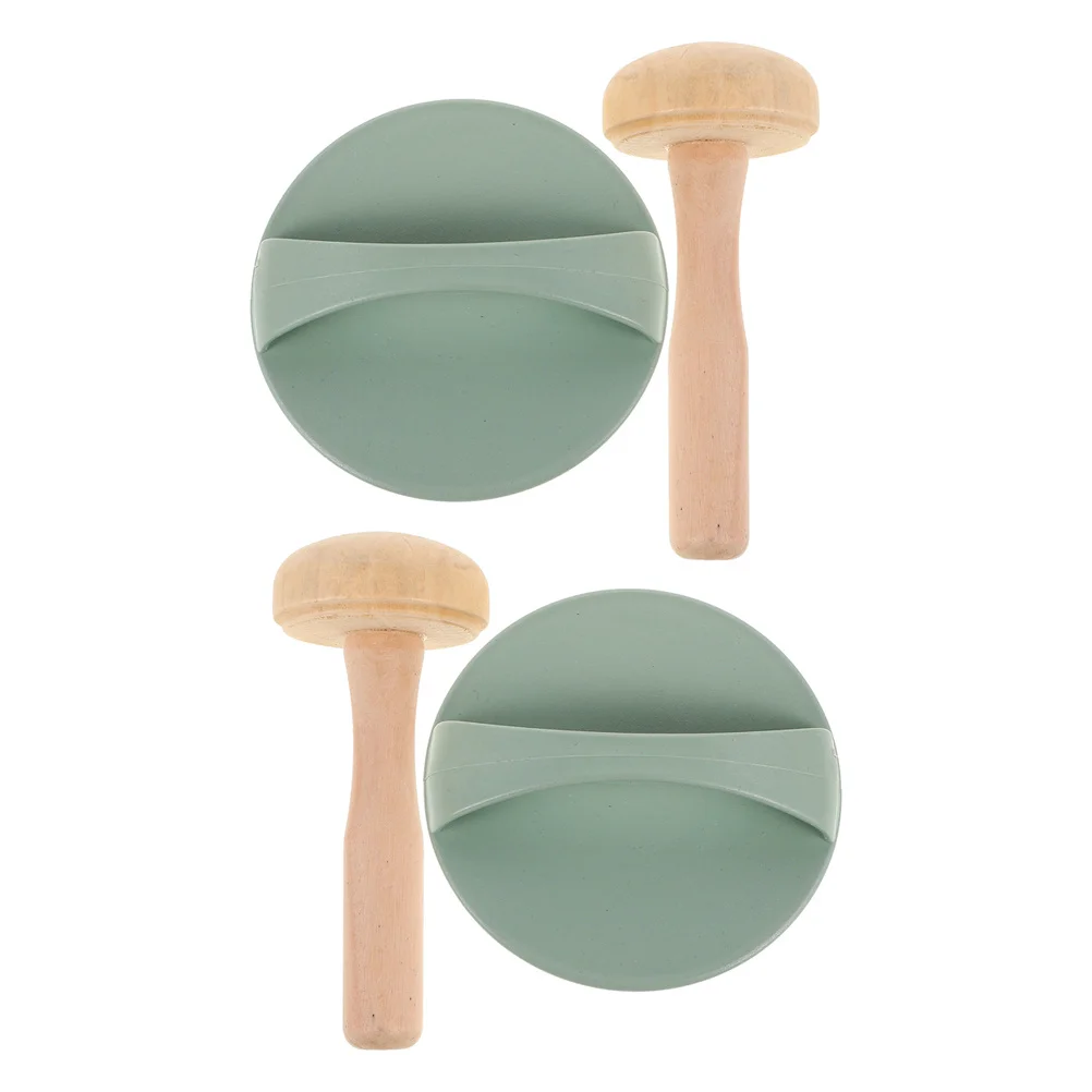

4Pcs Wood Mushroom Roller Mallet Set Creative Printmaking DIY Art Craft Projects Supplies Brayers Printmaking Hand Roller