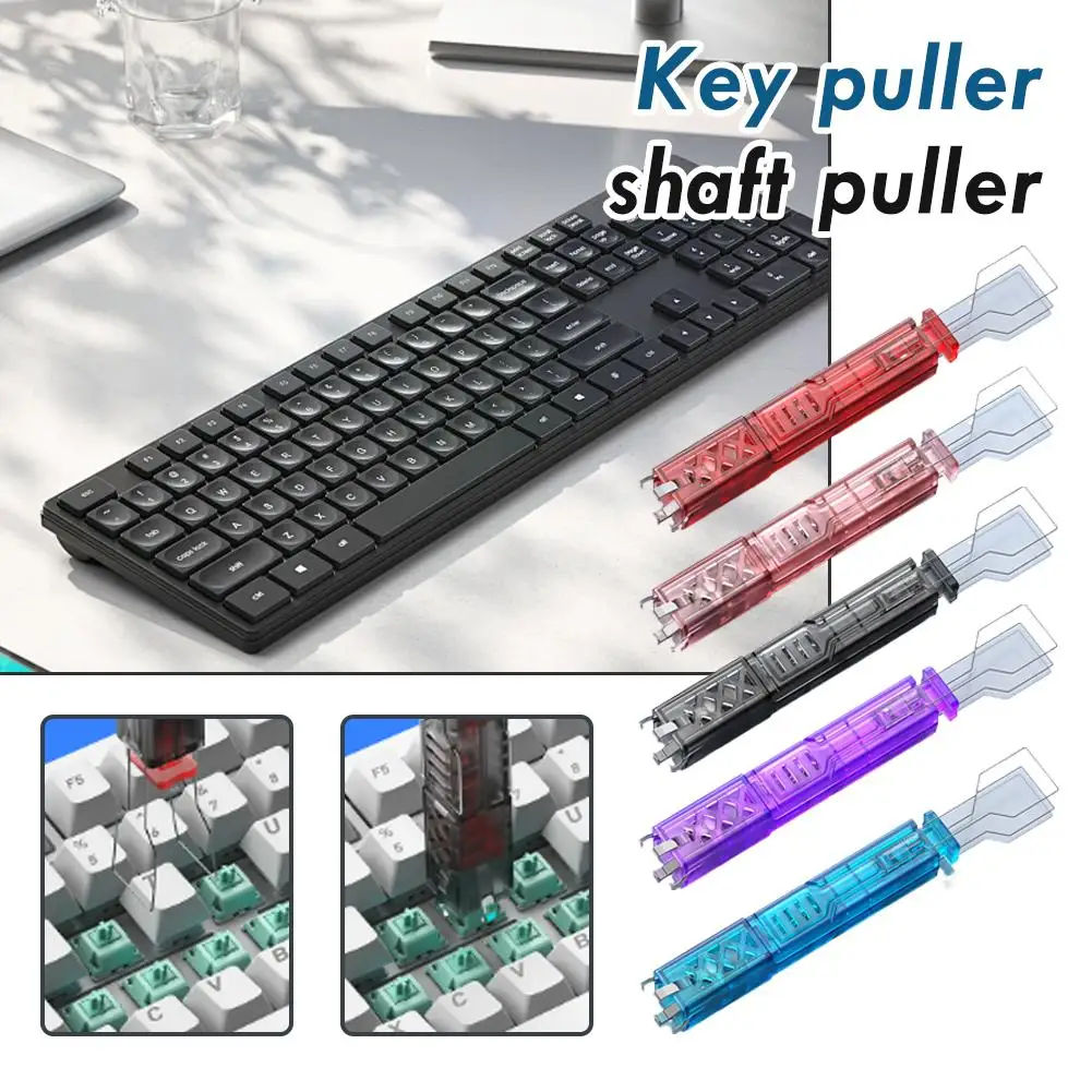 Elough 2 in 1 Keyboard Keycaps Switch Puller Opener Universal Keycap Shaft Remover Button Extractor Keyboards Accessories Kit
