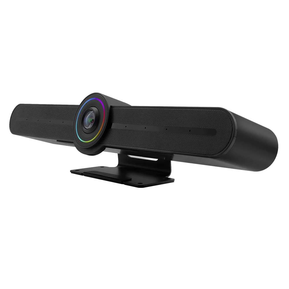 Conference Room Camera, 4K Webcam With Microphone And Speaker, AI Tracking And Auto Framing, Plug And Play USB Webcam For PC