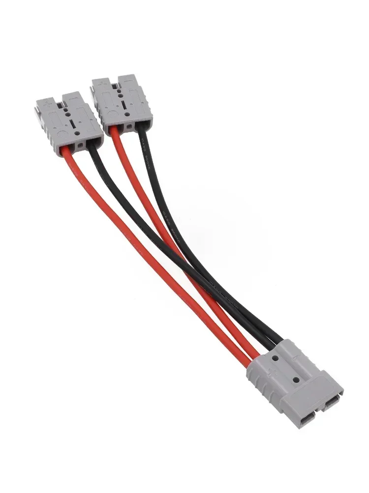 1pc 50A 10AWG 25cm For Anderson Plug Connector Double Y Adapter With 6mm Car Cable Wire Cable Connection Accessories