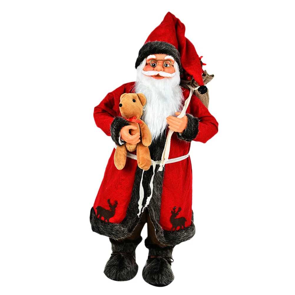 

1Pcs Santa Claus Adornment Red Classic Festive Christmas Party Home Office Decor Santa Claus Ornament Christmas Decor