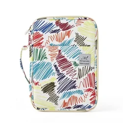 96 Holes Colored Pencil Case Nylon Marker Storage Bag Large Capacity Case Stationery Holder Pen Case Student School Supplies