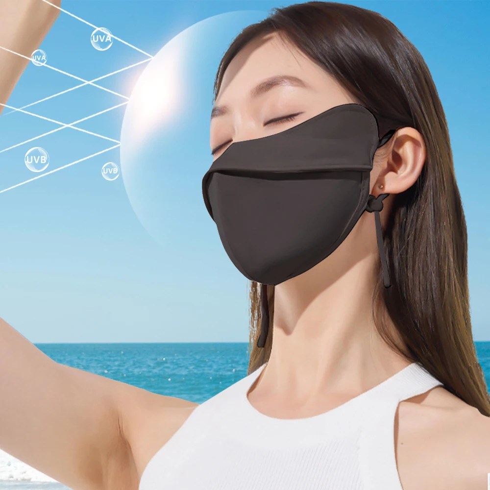 

OhSunny UV Mask Sunscreen Half Face Cover Summer Breathable Cycling Masks Outdoor UPF50+ Anti-UV Sun Block